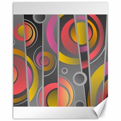 Abstract Colorful Background Grey Canvas 11  X 14  by Bajindul