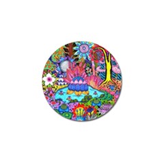 Pond Abstract  Golf Ball Marker (4 Pack) by okhismakingart