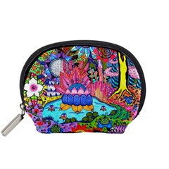 Pond Abstract  Accessory Pouch (small) by okhismakingart