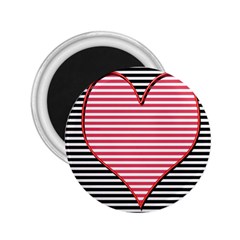 Heart Stripes Symbol Striped 2 25  Magnets