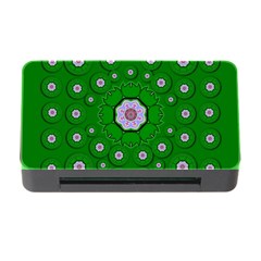 Stars Of Bleeding Hearts In Green Memory Card Reader With Cf