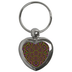 Paradise Flower In The Jungle Key Chain (heart)