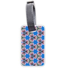 Pattern Sequence Motif Design Plan Floral Luggage Tag (one Side) by Pakrebo