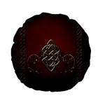 Wonderful Decorative Celtic Knot Standard 15  Premium Flano Round Cushions