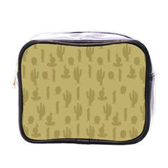 Cactus Pattern Mini Toiletries Bag (one Side) by Valentinaart