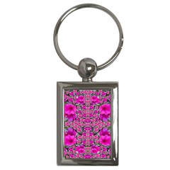 From The Sky Came Flowers In Peace Key Chain (rectangle) by pepitasart