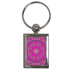 From The Sky Came Flowers In Calm Bohemian Peace Key Chain (rectangle) by pepitasart