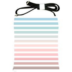 Horizontal Pinstripes In Soft Colors Shoulder Sling Bag by shawlin