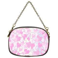 Valentine Background Hearts Bokeh Chain Purse (one Side)