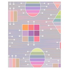 Pastels Shapes Geometric Drawstring Bag (small) by Nexatart