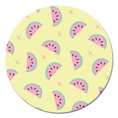 Watermelon Wallpapers  Creative Illustration And Pattern Magnet 5  (round) by BangZart