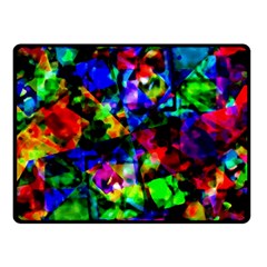 Multicolored Abstract Print Double Sided Fleece Blanket (small)  by dflcprintsclothing