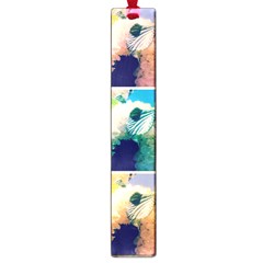 Washed Out Snowball Branch Collage (iv) Large Book Marks by okhismakingart