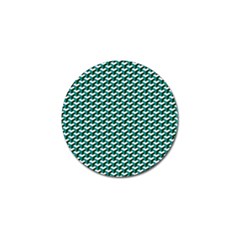 Pattern Green Blue Grey Hues Golf Ball Marker by Pakrebo