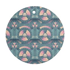 Seamless Pattern Seamless Design Ornament (round)