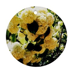 Yellow Snowballs Ornament (round)