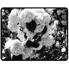 Black And White Snowballs Fleece Blanket (medium) 