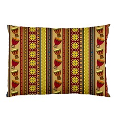 Traditional Africa Border Wallpaper Pattern Colored 4 Pillow Case (two Sides) by EDDArt