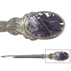 Purple Marble Digital Abstract Letter Opener by Pakrebo