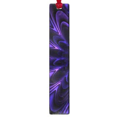 Fractal Blue Mandala Digital Large Book Marks by Pakrebo