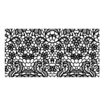 Lace Seamless Pattern With Flowers Satin Shawl