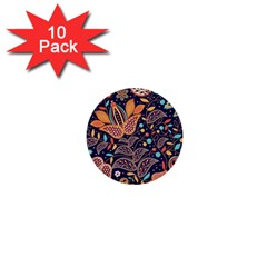 Paisley 1  Mini Buttons (10 Pack)  by Sobalvarro