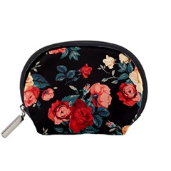 Vintage Roses Vector Seamless Pattern 02 Accessory Pouch (small)