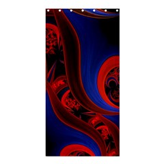 Fractal Abstract Pattern Circles Shower Curtain 36  X 72  (stall)  by Pakrebo
