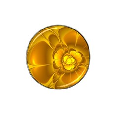 Fractal Yellow Flower Floral Hat Clip Ball Marker (10 Pack) by Pakrebo