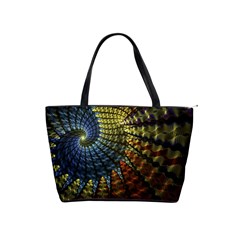 Fractal Spiral Colorful Geometry Classic Shoulder Handbag by Pakrebo