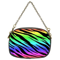 Tiger Rainbow Chain Purse (two Sides) by ArtistRoseanneJones