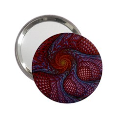 Fractal Red Fractal Art Digital Art 2 25  Handbag Mirrors