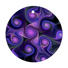 Abstract Pattern Fractal Wallpaper Ornament (round)