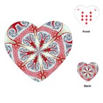 Kaleidoscope Background Bottles Playing Cards Single Design (Heart)