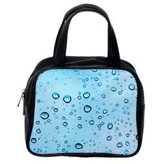 Drops Water Pane Rain Glass Classic Handbag (one Side) by Pakrebo