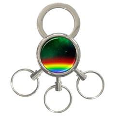 Galaxy Rainbow Universe Star Space 3-ring Key Chain by Pakrebo