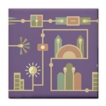 Background Infographic Travel Tile Coasters