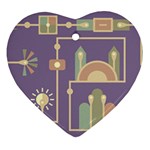 Background Infographic Travel Ornament (Heart)