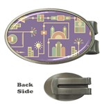 Background Infographic Travel Money Clips (Oval) 