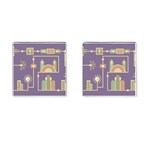 Background Infographic Travel Cufflinks (Square)