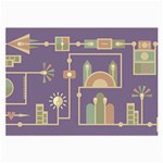 Background Infographic Travel Large Glasses Cloth