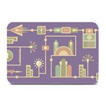 Background Infographic Travel Plate Mats