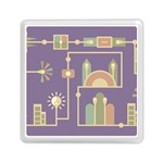 Background Infographic Travel Memory Card Reader (Square)