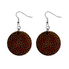 Celtic Spiritual Pattern Art Mini Button Earrings by Pakrebo