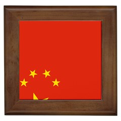 Chinese Flag Flag Of China Framed Tiles by FlagGallery