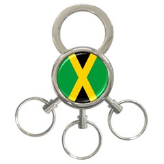 Jamaica Flag 3-ring Key Chain