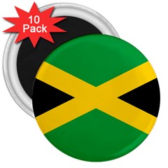 Jamaica Flag 3  Magnets (10 Pack)  by FlagGallery