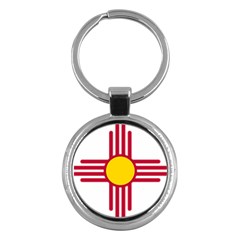 New Mexico Flag Key Chain (round) by FlagGallery