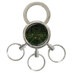 Background Alien Render 3d Fantasy 3-ring Key Chain