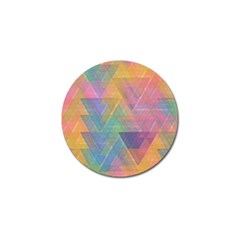 Triangle Pattern Mosaic Shape Golf Ball Marker